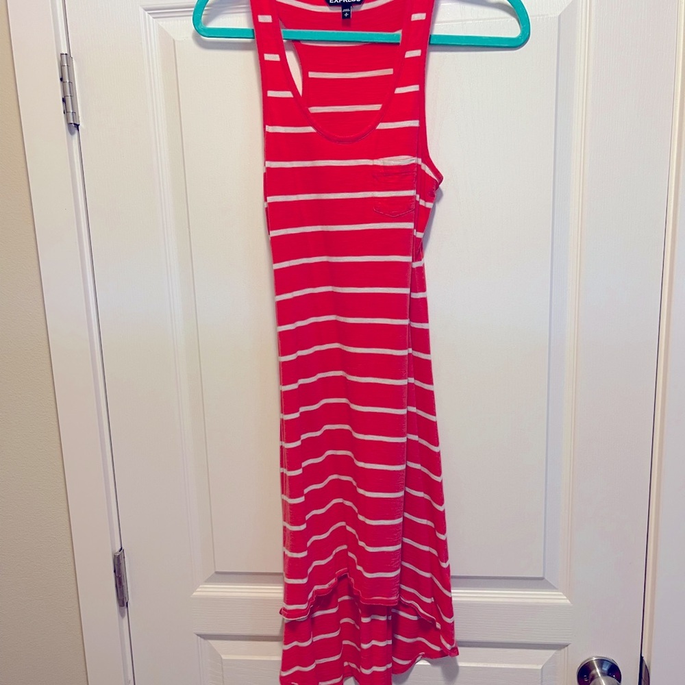 ✨2/20✨ Express size small racer back tank high low dress